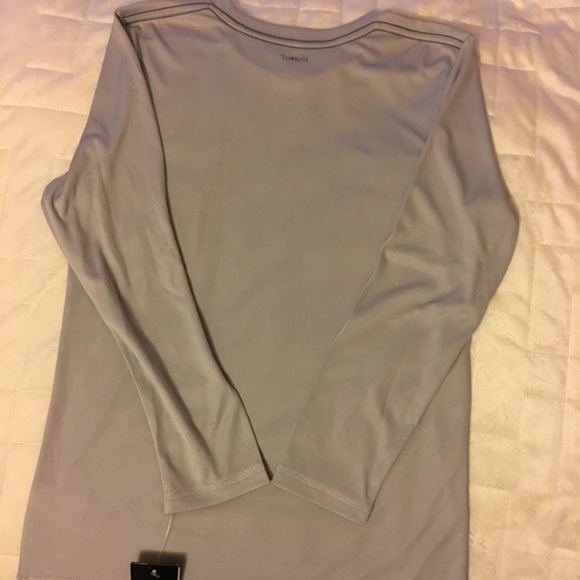 Adidas Grey Long Sleeve Shirt ( SIZE 7) Climalite - Picture 4 of 5